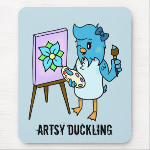 Aanpasbare artistieke muizen met artistieke strips muismat