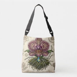 Aanpasbare Artistieke Orchidee Bloemrijke Schouder Crossbody Tas