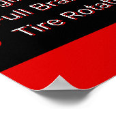 Aanpasbare Auto Reparatie Garage Service Lijst Met Poster (Hoek)