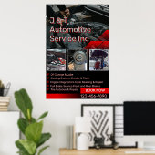 Aanpasbare Auto Reparatie Garage Service Lijst Met Poster (Thuiskantoor)