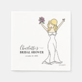 Aanpasbare Avatbruiloft | Lang Haar Servet (Voorkant)