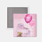 Aanpasbare Baby Meisje Magneet (Voorkant / Achterkant)