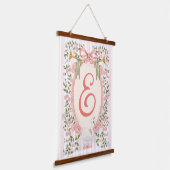 Aanpasbare Baby-naam - Kinderdagverblijf Decor Hangend Wandkleed (Gebogen)