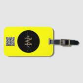 Aanpasbare Bagage Labels – Voeg QR Code & Naam Toe (Voorkant (horizontaal))