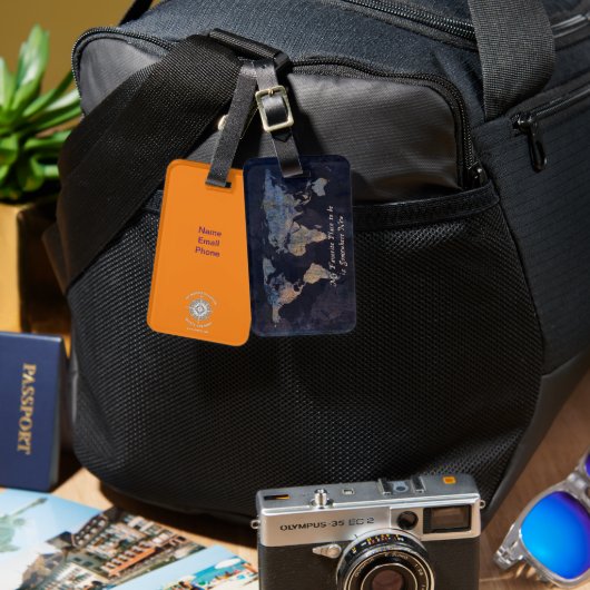 Aanpasbare bagagelabel (Voorkant /achterkant)