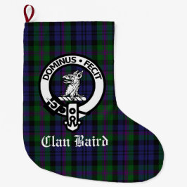 Aanpasbare Baird Clan Crest Schotse Tartan Grote Kerstsok