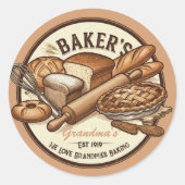 Aanpasbare  Baker's Stickers (Voorkant)