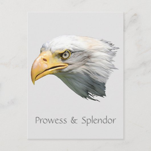 Aanpasbare 'Bald Eagle Prowess & Splendor' Briefkaart (Voorkant)
