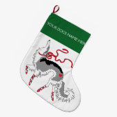 Aanpasbare ballet Borzoi kerstsok (Voorkant (Hangend))