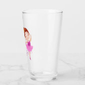 Aanpasbare balletglas met naam - Mooie  Glas (Links)