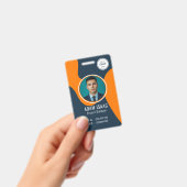 Aanpasbare Barcode Logo Naamlabel Personeel Badge (Handheld)