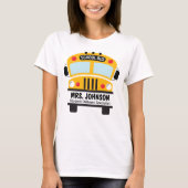 Aanpasbare basisschoolbuschauffeur t-shirt (Voorkant)