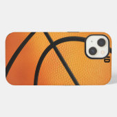 Aanpasbare basketbal iPhone hoesje (Achterkant horizontaal)