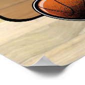 Aanpasbare basketbalspeler poster (Hoek)