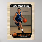 Aanpasbare basketbalspeler poster (Voorkant)