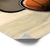 Aanpasbare basketbalspeler poster (Hoek)