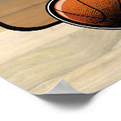Aanpasbare basketbalspeler poster (Hoek)