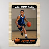 Aanpasbare basketbalspeler poster (Voorkant)