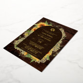 Aanpasbare Bat Bar Mitswa evenement, Elegant Moder Folie Uitnodiging (Gedraaid)