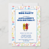 AANPASBARE BBQ VERJAARDAGSFEEST KAART (Voorkant)