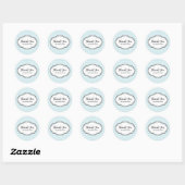 Aanpasbare bedankstickers rood-wit geruit ronde sticker (Vel)