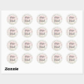 Aanpasbare bedankstickersjabloon ronde sticker (Vel)