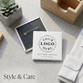 Aanpasbare Bedrijfslogo Naambadge Knop Vierkante Button 5,1 Cm