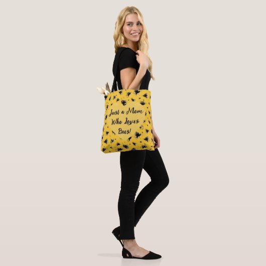 Aanpasbare Bee Canvas tas | Perfect cadeau voor ha (Op model)