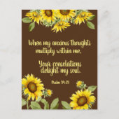 Aanpasbare bemoedigende Bijbelvers Briefkaart (Voorkant)