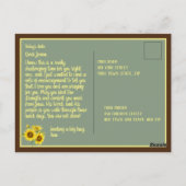 Aanpasbare bemoedigingsbijbeltekst briefkaart (Achterkant)