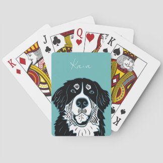 Aanpasbare Berner Sennenhond Pokerkaarten