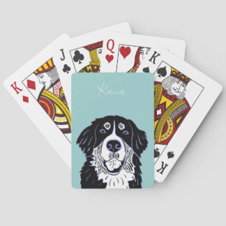 Aanpasbare Berner Sennenhond Pokerkaarten
