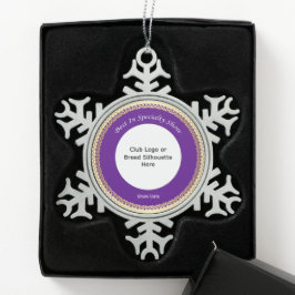 Aanpasbare Beste In Specialiteit Show Tin Sneeuwvlok Ornament