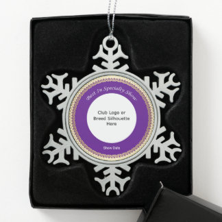 Aanpasbare Beste In Specialiteit Show Tin Sneeuwvlok Ornament