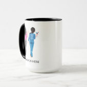 Aanpasbare Beste Vrienden Koffiemok Mok (Voorkant links)