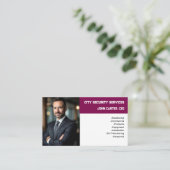 Aanpasbare beveiliging voor foto's visitekaartje (Staand voorkant)