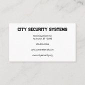 Aanpasbare beveiliging voor foto's visitekaartje (Achterkant)