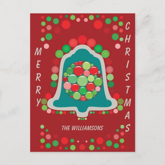 Aanpasbare Bewerkbare Bel Kerst/Feestdagen Briefkaart (Voorkant)