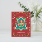 Aanpasbare Bewerkbare Bel Kerst/Feestdagen Briefkaart (Staand voorkant)
