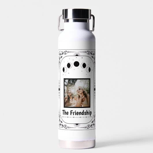 Aanpasbare BFF Tarot Bedankt Beste Vriendin Grappi Waterfles (Voorkant)