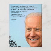 Aanpasbare Biden Vakantieansichtkaart Briefkaart (Voorkant)