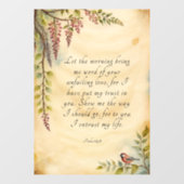 Aanpasbare Bijbeltekst Kunst Raamsticker (Vel)