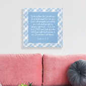 Aanpasbare Bijbelvers Jesaja 41:10, 13 Canvas Afdruk (Insitu (Woonkamer))