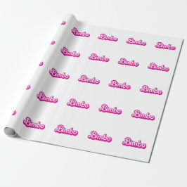Aanpasbare Bimbo Cadeaupapier