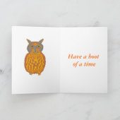 Aanpasbare Birthday-kaarten voor Cute Owl Kaart (Binnen)