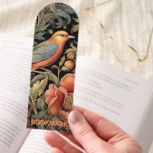 Aanpasbare bladwijzer - Art Nouveau vogelontwerp