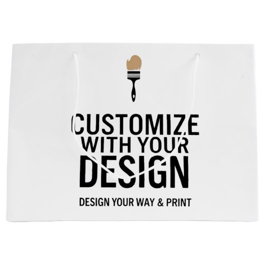 Aanpasbare blanco 12x9" Bedrijfsmaatschappij Groot Cadeauzakje (Voorkant)