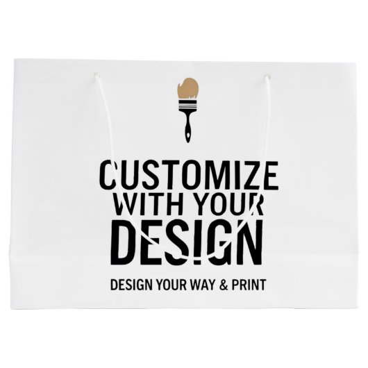 Aanpasbare blanco 12x9" Bedrijfsmaatschappij Groot Cadeauzakje (Achterkant)