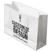 Aanpasbare blanco 12x9" Bedrijfsmaatschappij Groot Cadeauzakje (Voorkant Gekanteld)