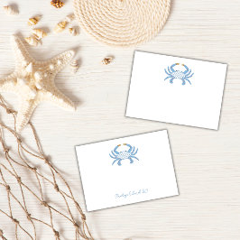 Aanpasbare Blauwe Chic Krab Post-Its Post-it® Notes